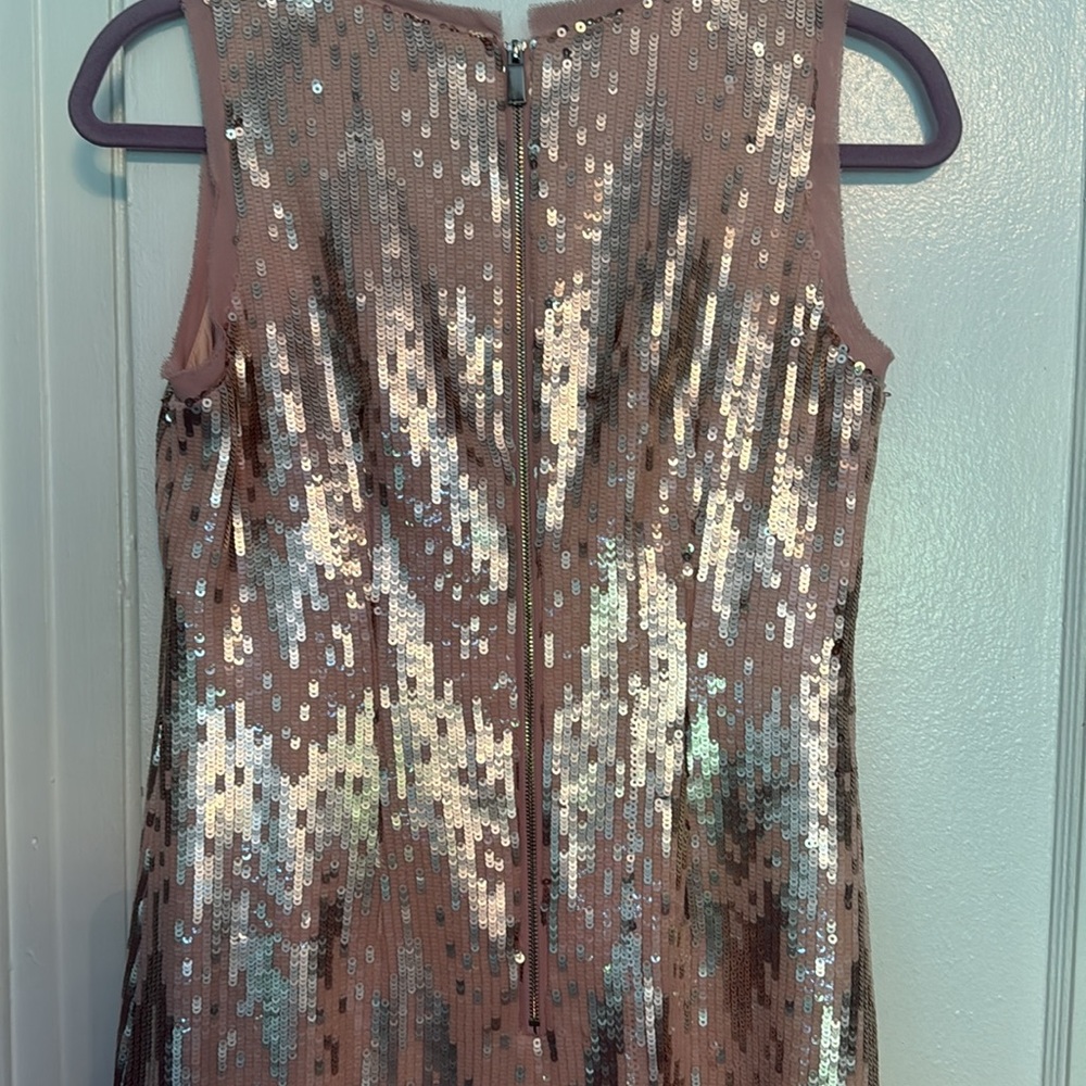 Sequin Sleeveless Dress - Gold - Picture 6 of 7